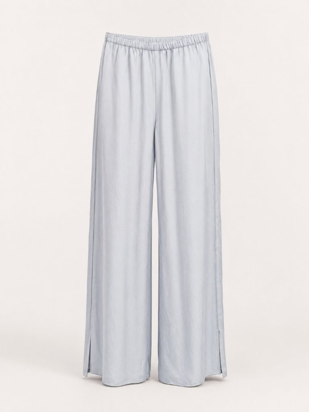 Theory Slit Pull-On Wide Leg Pants Pastel Grey M NWT - Picture 4 of 10
